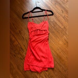 Reformation red mini dress